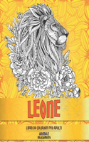 Libro da colorare per adulti - Rilassamento - Animale - Leone