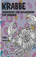 Malbücher für Erwachsene für Männer - Grosse A4 - Tiere - Krabbe