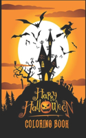 Happy halloween coloring book: last edition of official halloween coloring book 100 designs 8.5x11"