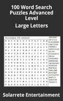 100 Word Search Puzzles Advanced Level: Large Letters