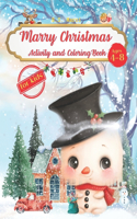 Marry Christmas Activity and Coloring Book for Kids, Ages