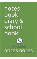 notes book diary & school book