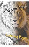 Cats and Lions Coloring Pages