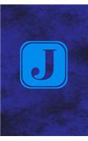 J - Single Letter Monogram Notebook
