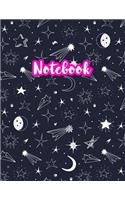 Notebook: Cute Blank Lined Journal Large 8.5 x 11 Matte Cover Design with Ruled White Paper Interior (Perfect for School Notes, Girls and Boys Diary, Kids Wri