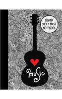 Blank Sheet Music Notebook