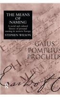The Means Of Naming: A Social History