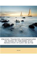 Oeuvres, Traduites, Accompagnées De Notes