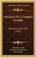 Functions of a Complex Variable