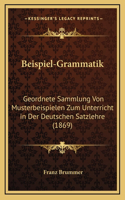 Beispiel-Grammatik: Geordnete Sammlung Von Musterbeispielen Zum Unterricht in Der Deutschen Satzlehre (1869)