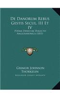 De Danorum Rebus Gestis Secul. III Et IV