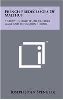 French Predecessors of Malthus