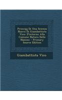 Principj Di Una Scienza Nuova Di Giambattista Vico