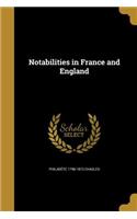 Notabilities in France and England