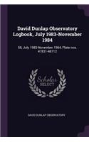David Dunlap Observatory Logbook, July 1983-November 1984