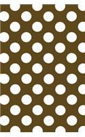 Mind Blowing Brown Polkadot Journal: 150 page lined journal