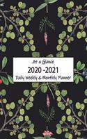 At a Glance 2020-2021 Daily Weekly & Monthly Planner: Jan-Dec