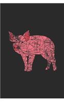 Pig Mosaic: Dotted Bullet Notebook (6" x 9" - 120 pages) Animal Mosaic Themed Notebook for Daily Journal, Diary, Gift