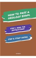 Notebook How to Pass a Geology Exam