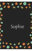 Sophie: Lined Notizbuch / Tagebuch Gift, 120 Pages, 6x9, Soft Cover, Matte Finish