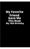 My Favorite Friend gave me this book my 18th birthday!