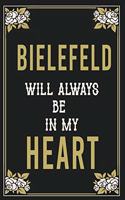 Bielefeld Will Always Be In My Heart: Lined Writing Notebook Journal For people from Bielefeld, 120 Pages, (6x9), Simple Freen Flower With Black Text ... Women, School Teacher, mom, wife