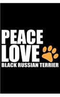 Peace Love Black Russian Terrier