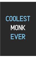 Coolest Monk Ever: Lined Journal, 120 Pages, 6 x 9, Funny Monk Notebook Gift Idea, Black Matte Finish (Coolest Monk Ever Journal)