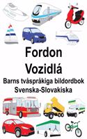 Svenska-Slovakiska Fordon/Vozidlá Barns tvåspråkiga bildordbok