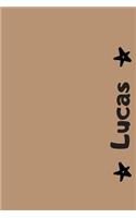 Lucas: Personalized Name Notebook - Blank Ruled 110 Pages Journal - Perfect Notebook for School, Students or for Work - Original Gift for Christmas or Birt