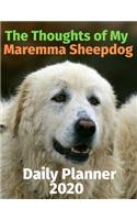 The Thoughts of My Maremma Sheepdog: Daily Planner 2020