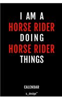 Calendar for Horse Riders / Horse Rider