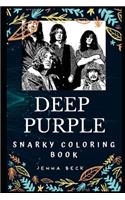 Deep Purple Snarky Coloring Book