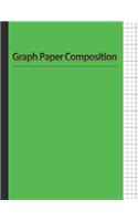 Graph Paper Composition Notebook: Quad Ruled 4x4. Graphing Paper Composition Book, 4 Squares per Inch - Green Cover (Large, 8.5 x 11)(100 Pages)