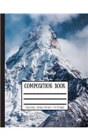 Snowy Mountains Composition Book: College Ruled - 100 Pages / 200 Sheets - 7.44 X 9.69 Inches
