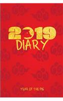 2019 Diary Year of the Pig