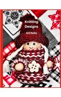 Knitting Designs 4: 5 Ratio: Knitting Graph Design Paper, 150 Pages 8.5 X 11 Inch, Notebook Journal for Knit Designs Projects, Gift for Knitters, Christmas Gift