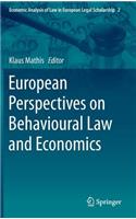 European Perspectives on Behavioural Law and Economics