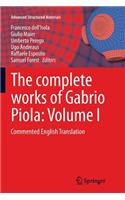Complete Works of Gabrio Piola: Volume I