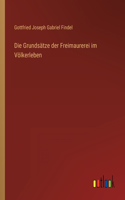 Grundsätze der Freimaurerei im Völkerleben