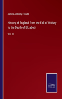 History of England from the Fall of Wolsey to the Death of Elizabeth