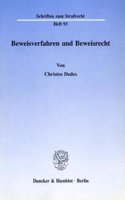 Beweisverfahren Und Beweisrecht