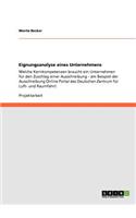 Eignungsanalyse eines Unternehmens