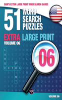 Sam's Extra Large-Print Word Search Games: 51 Word Search Puzzles, Volume 6: Brain-stimulating puzzle activities for many hours of entertainment(6 Sam's Extra Large-Print Word Search Games)