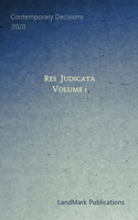 Res Judicata: Volume 1