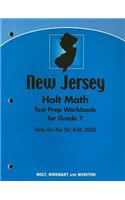 Holt Math New Jersey Test Prep Workbook for Grade 7