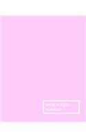 Pink Pastel Wide Ruled Notebook