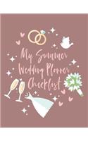 My Summer Wedding Planner Checklist