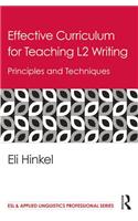 Effective Curriculum for Teaching L2 Writing