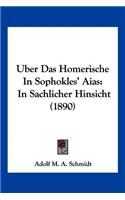 Uber Das Homerische In Sophokles' Aias